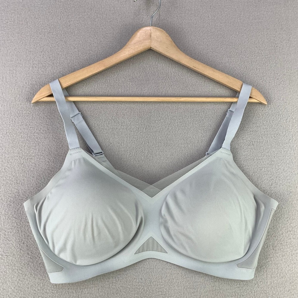 Honeylove Silhouette Bra Women XL Blue Wireless Seamless Support Comfort